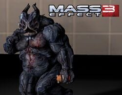 1boy 3d knogg male_focus male_only mass_effect mass_effect_3 naked nude shadow_broker solo solo_focus yahg