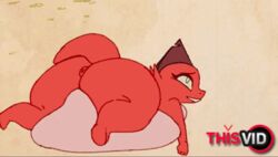 animated anthro dragon fart fart_cloud fart_fetish farting red_skin