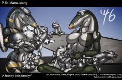 aeromorph living_aircraft me_262 p-51 renthedragon tagme