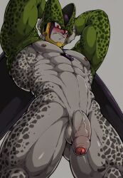 ai_generated ass bara bio-android_(dragon_ball) cell_(dragon_ball) dragon_ball dragon_ball_z male male_only penis perfect_cell solo