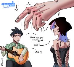 2d clothed clothing comic goth goth_girl guitar kafuha oc original original_character original_characters webcomic