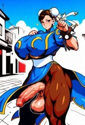 1girls ai_generated balls big_balls big_breasts big_cock big_penis big_testicles breasts brown_hair brunette_hair capcom chun-li cleavage cock dickgirl enormous_cock enormous_penis erect_penis erection female female_focus female_only futanari futanurse gigantic_cock gigantic_penis huge_balls huge_breasts huge_cock huge_testicles large_balls large_breasts large_cock large_penis large_testicles massive_balls massive_cock massive_penis massive_testicles penis street_fighter tagme testicles