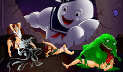 female ghostbusters mr._stay_puft oo_sebastian_oo rape runny_makeup slimer tagme