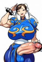 1girls ai_generated balls big_balls big_breasts big_cock big_penis big_testicles breasts brown_hair brunette_hair capcom chun-li cleavage cock dickgirl enormous_cock enormous_penis erect_penis erection female female_focus futa_only futanari futanurse gigantic_cock gigantic_penis huge_balls huge_breasts huge_cock huge_testicles large_balls large_breasts large_cock large_penis large_testicles massive_balls massive_cock massive_penis massive_testicles penis street_fighter tagme testicles