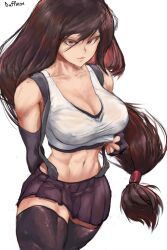 1girls breasts duffmox female female_focus female_only final_fantasy final_fantasy_vii navel tifa_lockhart