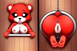 ai_generated bobby_bearhug breasts breasts_out critters_(poppy_playtime) cum cum_in_pussy cum_inside female female_only furry_only heuryus_(artist) no_humans poppy_playtime poppy_playtime_(chapter_3) red_body red_fur red_skin smiling_critters tagme trapped