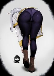 1girls absurd_res ajaycolor ass ass_focus big_ass big_butt black_and_white color color_edit colored colored_hair colored_inner_hair colored_sketch colored_skin crouch crouching edit elf elf_ears elf_female elf_girl fat_ass female female_only fern_(sousou_no_frieren) frieren frieren_beyond_journey's_end huge_ass huge_butt knife_ears large_ass large_butt legs masoq095 monochrome panties panties_under_pantyhose pantyhose pointy_ears sharp_ears sousou_no_frieren tagme thick_ass thick_thighs thighs tight_clothing tights twintails