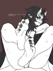 1boy crying crying_with_eyes_open demon demon_boy demon_horns demon_humanoid demon_slayer dominant dominant_male domination feet feet feet_up foot_fetish hantengu horny horny_male japanese japanese_clothes japanese_clothing japanese_male kimetsu_no_yaiba long_bangs long_hair long_hair_male male male_focus male_only male_penetrating muscles muscular muscular_male pochop112 pointy_ears sekido sharp_teeth submissive submissive_male upper_moon yaoi