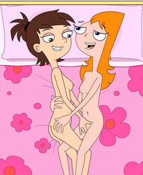 accurate_art_style candace_flynn disney eliza_fletcher female female_only human multiple_females multiple_girls nipples phineas_and_ferb tagme technical_incest yuri