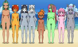 c.a._cupid dengekimatsuko female howleen_wolf kisekae meowlody monster_high nefera_de_nile purrsephone rochelle_goyle toralei_stripe venus_mcflytrap