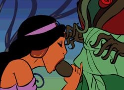 aladdin animated arabian arabian_clothes arbutus blowjob brunette cheating dark-skinned_female disney disney_princess dontfapgirl erect_penis fellatio female harem_outfit human male oral partial_male penis princess_jasmine royalty straight