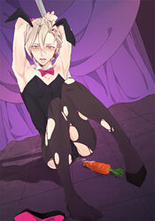 1boy bunnysuit carrot jojo's_bizarre_adventure kaku_(artist) male_only pannacotta_fugo tagme vento_aureo