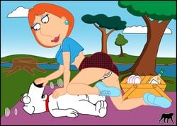 brian_griffin family_guy female human lois_griffin luberne male straight tagme