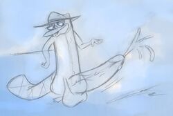 feral fur gruine male male_only mammal monotreme perry_the_platypus phineas_and_ferb platypus solo tagme