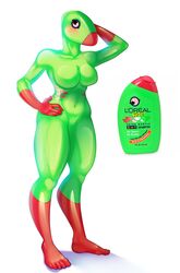 anthro anthrofied female fivel inanimate l'oreal mascot shampoo