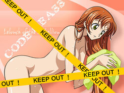 broccoli caution_tape code_geass galaxy_angel keep_out nude parody pointy_chin shirley_fenette solo