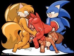 1990s 1999 20th_century all_fours american_sonic anal_sex archie_comics ass battle_angel bisexual black_background blonde_hair blue_fur blue_hair breasts brown_hair chipmunk dic_entertainment echidna fellatio female fox fur furry furry_ears furry_tail hedgehog interspecies kneeling knuckles_the_echidna male mammal miles_tails_prower mobian_(species) multiple_males nude oral penis red_hair sally_acorn sega sex sonic_(series) sonic_satam sonic_the_hedgehog sonic_the_hedgehog_(archie) sonic_the_hedgehog_(comics) sonic_the_hedgehog_(series) straight straight_hair tail vaginal_penetration yaoi