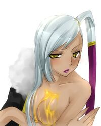 code_geass dark_skin egg female lowres pointy_chin silver_hair solo villetta_nu yellow_eyes