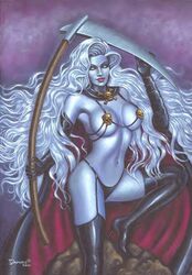 lady death from chaos comics by damaris