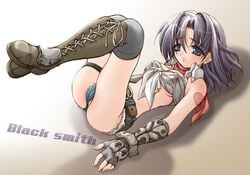 blacksmith blacksmith_(ragnarok_online) boots female ragnarok_online thighhighs