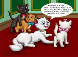 2006 2boys 2girls anal berlioz_(the_aristocats) color disney duchess_(the_aristocats) female feral fur furry furry_only gay gilbhart house_cat male marie_(aristocats) multiple_females multiple_males penis pussy the_aristocats toulouse_(the_aristocats) yaoi