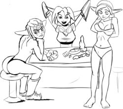 3girls ashelin_praxis card cards jak_and_daxter keira_hagai strip_poker tess_(human;_jak_and_daxter) tess_(jak_and_daxter)