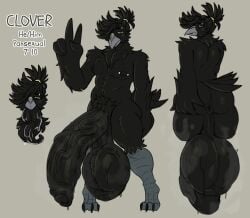 accessory anthro anus athletic athletic_anthro athletic_male avian balls bangs barbell_piercing beak big_balls big_penis bird black_body black_feathers bodily_fluids butt clover_(deadzgaia) corvid corvus_(genus) crotch_tuft crow deadzgaia eyebrow_piercing facial_piercing facial_tuft feather_hair feathers flaccid foreskin genitals gesture hair hair_accessory hair_over_eye hand_gesture hi_res huge_balls huge_penis hyper hyper_balls hyper_genitalia hyper_penis long_tongue male muscular muscular_thighs musk nipple_piercing nipples one_eye_obstructed oscine passerine pecs penis piercing pseudo_hair rear_view saliva scuted_feet scuted_legs scutes solo sweat sweaty_genitalia sweaty_penis tail tail_feathers tongue tongue_out tuft v_sign vein veiny_balls veiny_penis