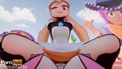 3d animated blonde_hair bombaster3d brawl_stars cowgirl_position pov skirt starr_nova_(brawl_stars) tagme video