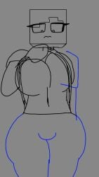 1female 1girls alex_(minecraft) big_ass big_breasts big_thighs boobs_bigger_than_head boobs_focus breasts breasts_bigger_than_head breasts_focus enormous_breasts female female_focus female_only flashing flashing_at_viewer flashing_breasts huge_breasts lifting_clothing lifting_own_clothes minecraft no_bra no_underwear pussy_bulge shorter_than_30_seconds simple_background sketch tagme tagme_(artist) thick_ass thick_thighs thighs tits_bigger_than_head tits_focus video wip