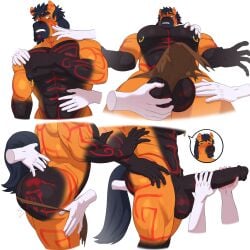 2boys anthro big_dick big_penis erect erect_penis erection furry gay huge_dick huge_penis inkgoat male male_only