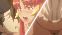 10s 1boy 1girl 1girls 2018 animated animated_gif blonde_hair blush censored closed_eyes cow_girl cum cum_in_pussy cum_overflow dark-skinned_female dark_skin eboshi_hat female female_minotaur french_kiss hat heian hetero horns interspecies kiss kurenai_(shikkoku_no_shaga) long_hair minotaur miyakobito_(shikkoku_no_shaga) monster monster_girl mosaic_censoring multicolored_hair nude open_mouth penis pussy pussy_juice red_eyes red_hair satyr scar scar_on_neck sex shikkoku_no_shaga shikkoku_no_shaga_the_animation sidelocks size_difference streaked_hair tagme tall_female thick_eyebrows vaginal very_long_hair