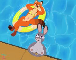 5:4 absurd_res anthro disney duo female genitals hi_res humanoid_genitalia humanoid_penis judy_hopps male male/female nick_wilde penis williamandjanus zootopia