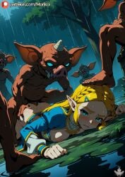 1girl ai_generated anime anime_coloring ass beautiful blonde_hair blue_eyes breasts cute female female_focus girly goblin goblin_male looking_at_viewer morikoi nice_tits nude nude_female nudity on_ground princess_zelda sex tears_of_the_kingdom vaginal woman zelda_(breath_of_the_wild) zelda_(tears_of_the_kingdom)