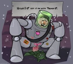 absurd_res adolf_hitler ahegao andromorph animal_genitalia armpit_hair bestiality big_penis black_hair bodily_fluids body_hair cowgirl_position dialogue disembodied_head drooling duo empty_eyes facial_hair felid feline feline_genitalia feral from_front_position gameplay_mechanics genital_fluids genitals hair hands_on_knees hands_on_legs heart_symbol hi_res hitler_ii_(mewgenics) human human_on_feral impregnation impregnation_request intersex intersex/male interspecies interspecies_impregnation looking_pleasured machine male maleherm maleherm/male malfunction mammal mecha mewgenics mind_break moan motion_lines mustache nazi nephiliahive on_bottom on_top open_mouth outside_sex pencil_mustache penetration penile penile_penetration penile_spines penis penis_in_vagina saliva sex smile swastika tattoo tattoos_everywhere tears tears_of_pleasure text tongue tongue_out vaginal vaginal_fluids vaginal_penetration why womb_tattoo