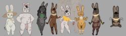 anthro big_breasts big_penis breasts clara_(moitasart) erika_(moitasart) female genitals group hi_res lagomorph leporid male mammal margareth_(moitasart) moitasart penis rabbit thick_thighs tobias_(moitasart) vulva
