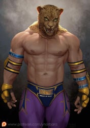 1boy fursuit_head hot_male king_(tekken) luchador male male_body male_focus male_only mask masked masked_male muscular muscular_male muscular_male_only no_visible_genitalia pinup pinup_pose sexy_male sexy_pose shirtless shirtless_male solo solo_focus solo_male spandex tekken torso_focus wrestler wrestler_costume ynorka