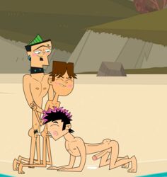 3boys all_fours anal_penetration anal_sex beach biting_own_lip black_hair blush brown_hair cheek_bulge closed_eyes cock_gobble cock_hungry cody_(tdi) cum_hungry cum_in_ass cum_in_mouth duncan_(tdi) ear_piercing earring erect_while_penetrated erect_while_sucking erection eyebrow_piercing fellatio fuck_and_suck fucked_and_sucked fucked_from_behind gay gay_orgy giving_head going_down_on green_hair kneeling knob_polishing large_penis looking_at_partner male male_only mouth_full_of_cock mouth_full_of_cum mouthful multiple_males multiple_penises nude oral oral_sex orgasm_face orgasm_from_anal orgasm_from_oral orgy original_character outdoor_nudity outdoor_sex peace_sign penis_in_mouth penis_size_difference piercings pink_hair pleasure_face precum_drip precum_pool puberty pubic_hair reverse_spitroast size_difference soul_patch spiked_collar suck_and_fuck sucked_and_fucked sucking_off tagme testicles threesome total_drama_island turquoise_eyes two_tone_hair victory_sign yaoi