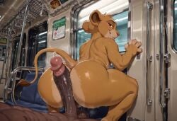 ai_generated anthro disney femboy furry furry_male mqfad shortstack shortstack_femboy simba simba_(the_lion_king) the_lion_king