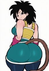 1girls ai ai_generated ass_focus back_view behind_view big_ass big_butt bubble_ass bubble_butt dragon_ball dragon_ball_super dragon_ball_super_broly female female_focus female_only gine looking_at_viewer novelai thick_thighs
