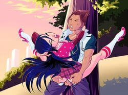 1boy 1girls 4kids_entertainment areola ass_grab carrying clothed_sex female hair_pull hands_on_ass high_heels long_hair male moaning musa musa_(winx_club) nickelodeon no_panties orgasm outdoor rainbow_(animation_studio) riven riven_(winx_club) sex shirt_lift sideboob skirt spread_legs standing tagme vaginal_penetration winx_club zfive