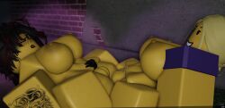 2026 2girl 2girls 3d anzhela_zakharova big_boobs big_breasts big_tits black_hair blonde blonde_hair blonde_hair_female blood_debt boobs breasts clitoris dominant dominant_female glasses lesbian lesbian_domination lesbian_sex lesbians letterbox letterboxed made_using_roblox moosty mouth_open mud muddy nervous outdoors outdoors_nudity outdoors_sex outside pubic_hair pussy red_highlights roblox roblox_game roblox_studio robloxian rubbing_pussies_together rubbing_pussy scissoring scissoring_position self_upload smiling submissive submissive_female tits vagina watermark