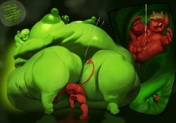 2boys anal_vore anthro big_nipples busty busty_boy busty_male erect_nipples furry hard_nipples huge_nipples justmegabenewell macro_male male male/male male_only male_with_breasts micro_male micro_on_macro slug slug_boyfriend willing_prey willing_vore