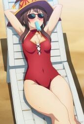 1girl 1girls ai_generated anime breasts curvy curvy_female curvy_figure eyes female fit hair kono_subarashii_sekai_ni_shukufuku_wo! nsfw stickyai tits voluptuous