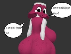 3d ass big_ass blushcrunch_studio brightney_(dandy's_world) chat_box chat_bubble cute_face dandy's_world dandys_world forcing juicy_ass prisma3d roblox sweaty_ass
