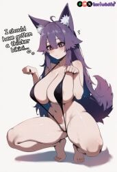 ahoge ai_generated big_boobs big_breasts big_thighs bikini bikini_bottom bikini_top boobies boobs boobs_bigger_than_head breasts breasts_bigger_than_head bursting_breasts curvaceous curvy curvy_figure digital_media_(artwork) dog_ears dog_girl dog_tail doggirl enormous_breasts enormous_thighs feet female female_focus gigantic_breasts gigantic_thighs hair_between_eyes hair_flaps highres hips hourglass_figure huge_ass huge_boobs huge_breasts huge_thighs huge_tits humongous_ass humongous_breasts humongous_thighs kemonomimi large_breasts large_thighs legs legs_apart long_hair massive_breasts massive_thighs mature mature_female patreon_username petgirl petite pupils purple_ears purple_eyes purple_hair purple_tail pussy round_breasts self_upload slim_waist smooth_skin thick thick_hips thick_legs thick_thighs thighs thighs_bigger_than_head tits tits_bigger_than_head tori toriwoofs voluptuous waist watermark wavy_hair white_pupils white_skin white_skinned_female wide_hips wide_thighs wolf_ears wolf_tail woman