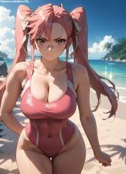 1girls 2d ai_generated ass athletic athletic_female bare_shoulders belly big_breasts bikini bikini_bottom bikini_top butt chest curvy curvy_figure cute cute_face detailed eyelashes eyeshadow female female_only fit fit_female focus glasses high_quality highschool_of_the_dead hips huge_breasts large_breasts legs light-skinned_female light_skin lips lipstick looking_at_viewer makeup mascara midriff navel nero100 orange_eyes outdoors outside pale-skinned_female pale_skin pink_hair posing sagging_breasts saya_takagi seductive seductive_look stable_diffusion swimsuit swimwear tagme thick_thighs thighs twintail wide_hips yellow_eyes