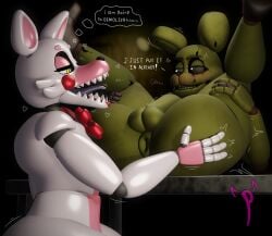 1boy1girl animatronic animatronic_female animatronic_girl animatronic_male animatronics anus artist_logo artist_signature artist_upload ass ass_focus ass_grab big_anus big_ass big_thighs blush blushing desk dominant_female embarrassed embarrassed_male excited_female femboy femdom five_nights_at_freddy's five_nights_at_freddy's_2 five_nights_at_freddy's_3 fnaf funtime_foxy_(fnaf) glowing_eyes growling heart_symbol hearts_around_head heavy_breathing horny horny_female imminent_anal imminent_rimming legs_up long_tongue mangle_(fnaf) nervous nervous_sweat on_back on_desk on_table part_1 part_of_a_set puffy_anus robot robot_boy robot_girl shaking_penis smacking_ass spreading_ass springtrap springtrap_(fnaf) squeezing_ass squeezing_butt submissive_male table thighs