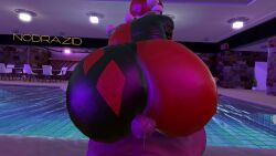 1boy 1girls 3d 3d_animation animated ass ass_cheeks ass_clapping asscheeks assjob big_ass bodysuit buttjob buttjob_over_clothes buttjob_under_clothes clothed_buttjob clown clown_costume clown_girl clussy covered_assjob covered_buttjob cum dc dc_comics female harley_quinn harley_quinn_(arkham_knight) harley_quinn_(classic) large_ass male male_pov mp4 no_sound nodrazid pov tagme thick_ass video wet