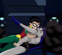 animated dc dc_comics dcau dick_grayson female human male rachel_roth raven_(dc) robin_(dc) robin_(dick_grayson) sex straight teen_titans