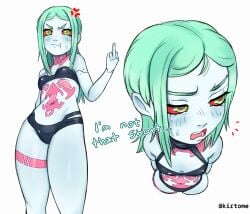 1:1 1:1_aspect_ratio 1girls 2d 2d_(artwork) 2d_artwork :t adult adult_female arm_behind_back ashamed background bare_arms bare_belly bare_chest bare_hands bare_hips bare_legs bare_midriff bare_navel bare_shoulders bare_skin bare_thighs belly belly_button belly_tattoo bikini bikini_bottom bikini_only bikini_top black_bikini black_bikini_bottom black_bikini_top black_swimsuit black_swimwear blank_background blue-skinned_female blue_skin blue_skinned_female blush_face blush_lines blushing blushing_at_viewer blushing_female blushing_lines breasts chest_tattoo collarbone curvaceous curvaceous_body curvaceous_female curvaceous_figure curvaceous_hips curvy curvy_body curvy_female curvy_figure curvy_hips cyberpunk:_edgerunners digital digital_art digital_drawing digital_drawing_(artwork) digital_media digital_media_(artwork) drawing elbows embarrassed embarrassed_expression embarrassed_female exposed_arms exposed_belly exposed_chest exposed_hips exposed_legs exposed_midriff exposed_navel exposed_shoulders exposed_skin exposed_thighs female female_focus female_only fingernails fingers flushed flushed_face flustered flustered_female from_above from_below_view from_front front_view frown frown_eyebrows frowning frowning_at_viewer green-eyed_female green-haired_female green_eyes green_hair groin hand_behind_back head_tilt high-angle_shot inguinal_crease inguinal_ligament kirtome lean_figure leg_tattoo long_hair looking_at_viewer looking_down looking_down_at_viewer looking_sideways looking_to_the_side low-angle_shot low_angle_view mature mature_female mature_woman middle_finger midriff monotone_background narrow_waist navel neck_tattoo one_color_background open_mouth parted_bangs parted_lips petite petite_body petite_breasts petite_female petite_girl petite_tits pink_tattoo plain_background pout pouting pouting_at_viewer pouting_lips pouty_lips rebecca_(edgerunners) scowl shoulders slender_body slender_waist slim_female slim_waist small_boobs small_breasts small_tits solid_color_background solo standing stomach_tattoo swimsuit swimwear tattoo tattoo_on_belly tattoo_on_chest tattoo_on_leg tattoo_on_legs tattoo_on_neck tattoo_on_stomach tattoo_on_thigh tattooed tattooed_belly tattooed_chest tattooed_female tattooed_girl tattooed_leg tattooed_legs tattooed_neck tattooed_thigh thick_thighs thighs tilted_head tiny_breasts tiny_tits tongue top_view turquoise-haired_female turquoise_hair upper_body upper_teeth view_from_below viewed_from_above viewed_from_below white_background wide_hips woman